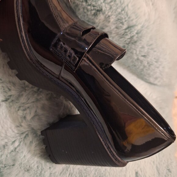 Torrid Women's Shiny Black Platform Loafers - Picture 9 of 9